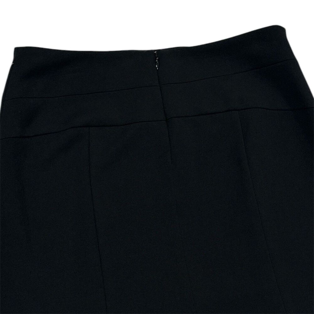 Elle Skirt Sz 8 Black Tie Business Career Lined Stretch Back Zipper MSRP$44 - Picture 4 of 9